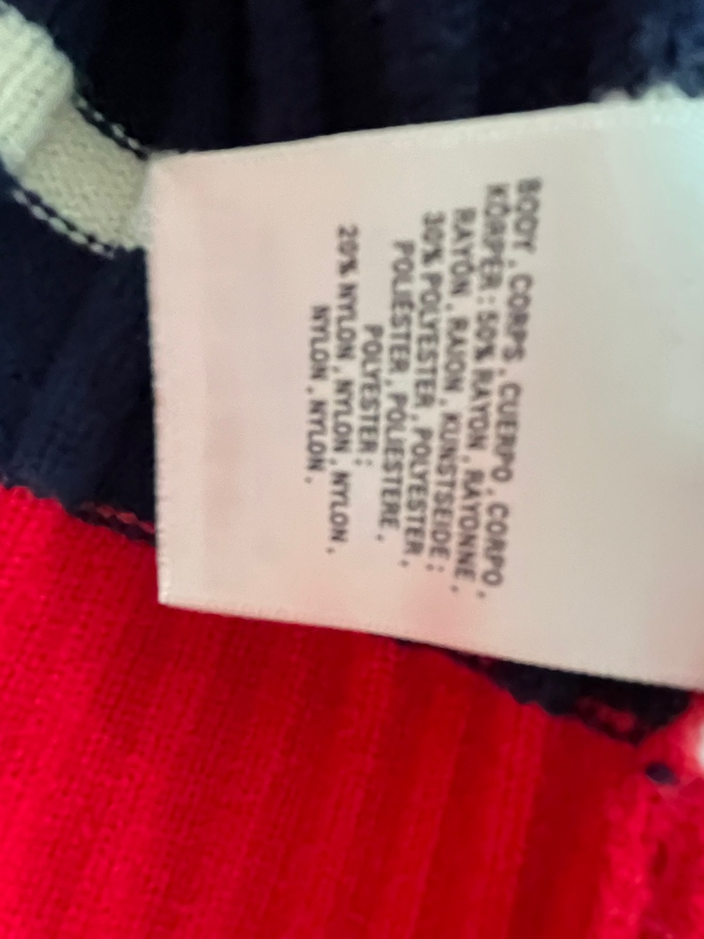 Maeve by Anthropologie Rib Crew Compact Pullover Sweater Cream & Navy Striped - Picture 14 of 16